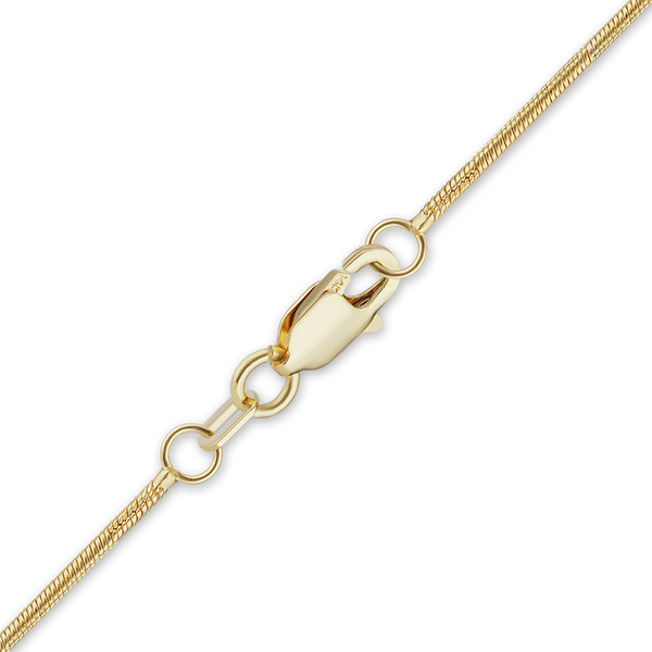 Finished Round Snake Bracelet in 14K Yellow Gold (1.00 mm - 1.95 mm)