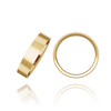 14K Yellow Gold Flat Wedding Bands (2.0 mm - 10.0 mm)