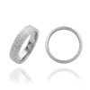 Sterling Silver Flat Wedding Bands with Optional Engraving  (4.0 mm)
