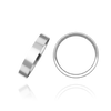 14K White Gold Flat Wedding Bands (2.0 mm - 6.0 mm)
