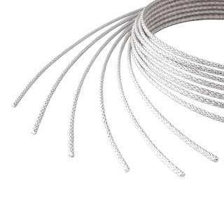 Sterling Silver Round Glitter Soft Wire