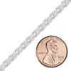 Bulk / Spooled Handmade Ring Ring Chain in Sterling Silver (3.70 mm)