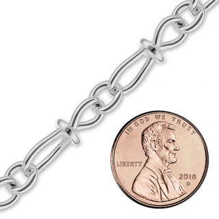 Bulk / Spooled Handmade Chain in Sterling Silver (6.30 mm)