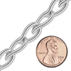 Bulk / Spooled Handmade Chain in Sterling Silver (9.50 mm)