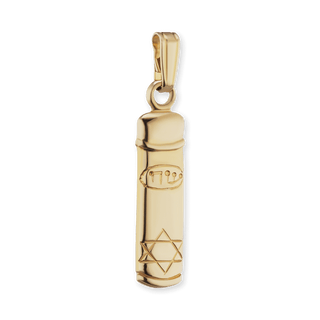 Sterling Silver Mezuzah Specialty Pendant (22 x 4 mm)