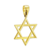 14K Gold Star of David Pendant (32 x 21 mm)