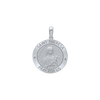 Sterling Silver Round Saint Theresa Medallion (5/8 inch - 1 inch)