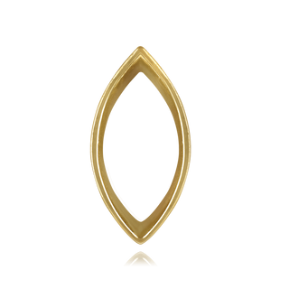 Marquise Shape Tapered Bezels With Airline in 14K Gold (2.25 x 1.00 mm - 11.75 x 6.50 mm)