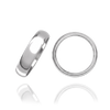 Sterling Silver Comfort Fit Wedding Bands (2.0 mm - 8.0 mm)