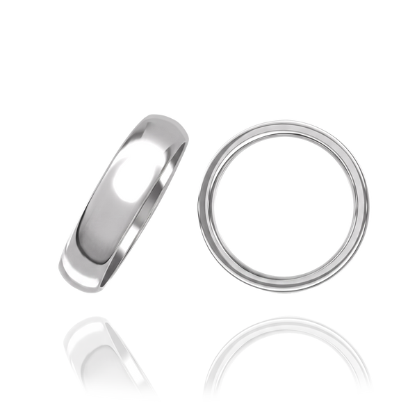 Sterling Silver Comfort Fit Wedding Bands (2.0 mm - 8.0 mm)
