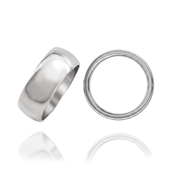 Sterling Silver Comfort Fit Wedding Bands (2.0 mm - 8.0 mm)