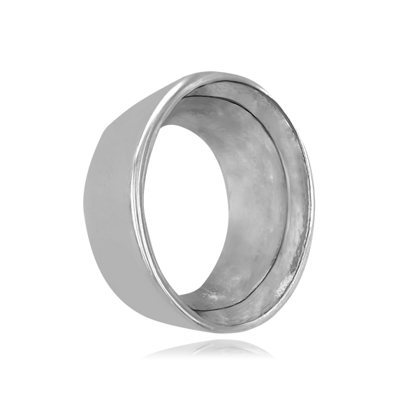 Oval Tapered Bezels in Sterling Silver (4.50 x 3.00 mm - 14.00 x 12.00 mm)