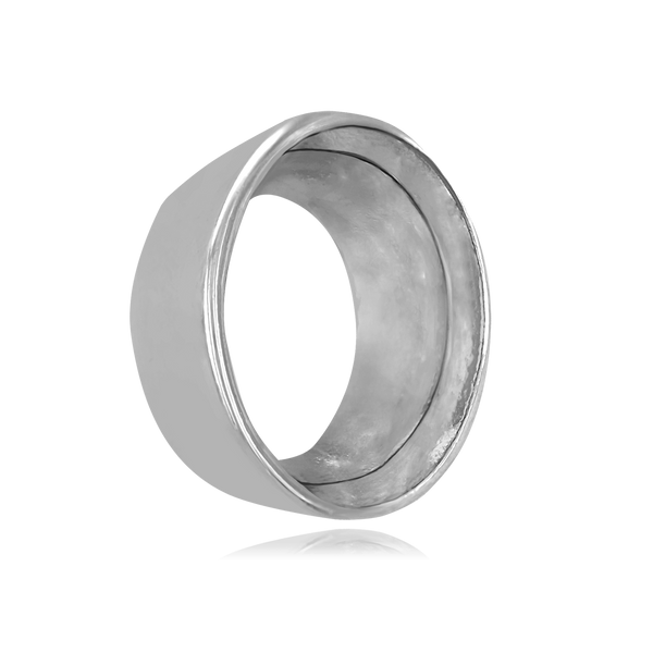 Oval Tapered Bezels in Sterling Silver (5.00 x 3.00 mm - 14.50 x 12.50 mm)