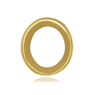 Oval Tapered Bezels in 14K Gold (4.50 x 3.00 mm - 14.00 x 12.00 mm)