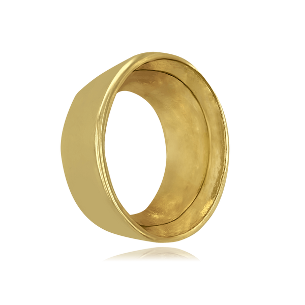 Oval Tapered Bezels in 14K Gold (4.50 x 3.00 mm - 14.00 x 12.00 mm)