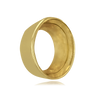 Oval Tapered Bezels in 14K Gold (4.50 x 3.00 mm - 14.00 x 12.00 mm)