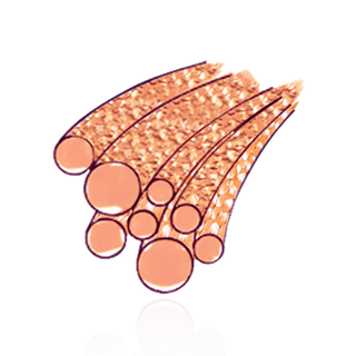 Pink Gold-Filled Round Glitter Wire