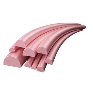 14K Pink Domed Medium Wire