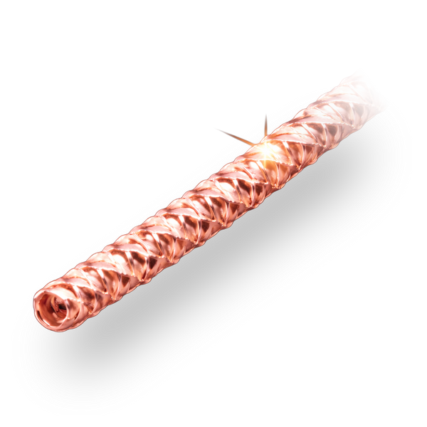 Pink Gold-Filled Round Glitter Wire
