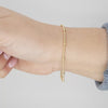 Video image preview for Finished Stud (Satellite) Birdcage Bracelet in 14K Yellow Gold (1.40 mm)