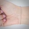 Video image preview for Finished Flat Krinkle Bracelet in 14K White Gold (1.50 mm)