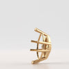 V-End Marquise Shape Heavy Basket Settings in 14K Gold (5.00 x 3.00 mm - 20.00 x 10.00 mm)