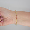 Video image preview for Finished Paperclip Cable Bracelet in 14K Yellow Gold (1.30 mm - 7.80 mm)