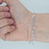 Video image preview for Finished Hand Assembled Triple Strand Beaded Cable Finished Necklace in Sterling Silver (0.70 mm)