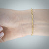 Video image preview for Finished Diamond Cut Round Cable Bracelet in 18K Yellow Gold (1.05 mm - 3.00 mm)
