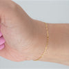Video image preview for Bulk / Spooled Elongated Flat Cable Chain in 14K Yellow Gold (1.30 mm - 1.80 mm)