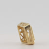 Video image preview for Square Halo Slide Pendant in 14K Gold (4.00 mm - 10.00 mm)