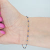 Video image preview for Finished Cable Bracelet with Blue Enamel Beads in 14K Gold-Filled (1.20 mm)