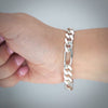 Video image preview for Finished Classic Figaro Bracelet in Sterling Silver (5.50 mm - 11.00 mm)