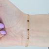 Video image preview for Finished Textured Alternating Valentino Paperclip Bracelet in 14K Gold-Filled (3.30 mm)