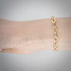 Video image preview for Finished Elongated Semi-Solid Cable Bracelet in 18K Yellow Gold (5.80 mm)