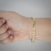 Video image preview for Finished Semi-Solid Curb Bracelet in 14K Yellow Gold (1.80 mm - 7.30 mm)