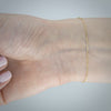 Video image preview for Finished Diamond Cut Round Cable Bracelet in 14K Yellow Gold (1.05 mm - 3.00 mm)
