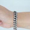Video image preview for Finished Sterling Silver Men's Cuban Curb Bracelet with Black Ruthenium Finish (9.00 mm - 13.00 mm)