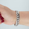 Video image preview for Finished Handmade Cuban Curb Bracelet in Sterling Silver (4.00 mm - 19.00 mm)