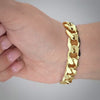 Video image preview for Finished Classic Curb Necklace in Sterling Silver 18K Yellow Gold Finish  (1.50 mm - 11.00 mm)