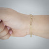 Video image preview for Finished Round Paperclip Cable Bracelet in 14K Yellow Gold (2.50 mm - 7.80 mm)