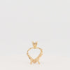 Video image preview for Heart Shape Four Prong Filigree Pendants in 14K Gold (4.00 x 4.00 mm - 20.00 x 20.00 mm)