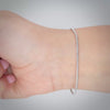 Video image preview for Finished Round Snake Bracelet in 14K White Gold (1.00 mm - 1.55 mm)