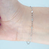 Video image preview for Bulk / Spooled Sparkle Alternating Valentino Paperclip Chain in Platinum (2.40 mm)
