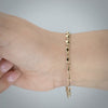 Video image preview for Finished Puffed Heart Bracelet in 14K Yellow Gold (4.30 mm - 8.00 mm)