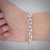 Video image preview for Finished Heavy Round Cable Bracelet in Sterling Silver (3.10 mm - 8.50 mm)