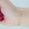 Video image preview for Finished Starburst Round Disc Bracelet in 14K Gold-Filled (4.20 mm)