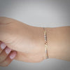 Video image preview for Finished Light Curb Bracelet in 14K Tri-Color Gold (2.80 mm)