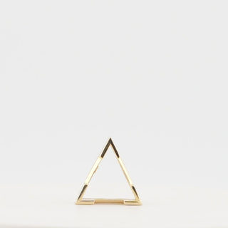 V-End Triangle Shape Settings With Airline in Sterling Silver (3.00 mm - 16.00 mm)