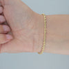 Video image preview for Finished Handmade Semi-Solid Rope Necklace in 14K Yellow Gold (2.20 mm - 4.20 mm)
